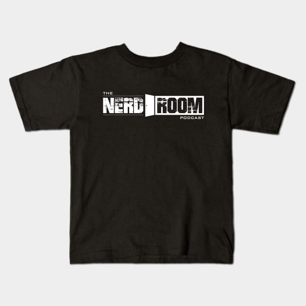 The Nerd Room Podcast - Logo (White) Kids T-Shirt by thenerdroom